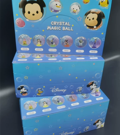 正版 迪士尼水晶魔力球系列盲盒米奇米妮少女...