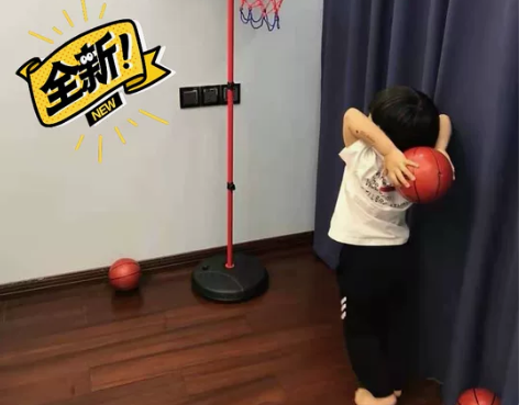 (清库存)儿童篮球架全新包邮 室内外篮筐可...