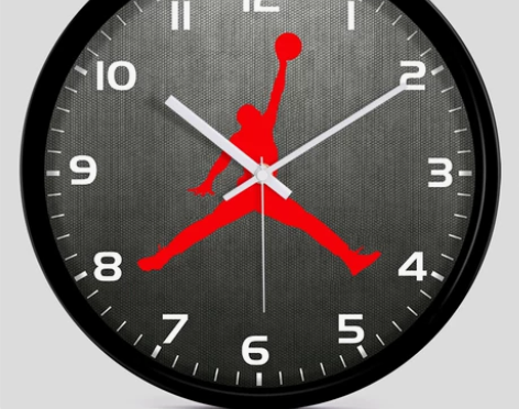 NBA个性创意设计时钟表+现代时尚超静音家...