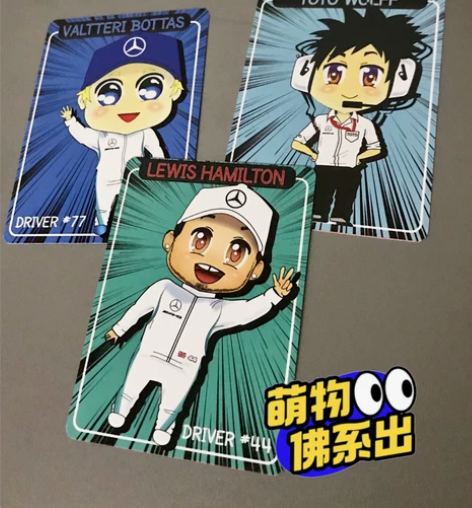 奔驰F1车队 官方车手卡 非topps f...