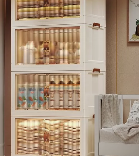 【全新包邮】折叠收纳箱加厚收纳双开门收纳箱...