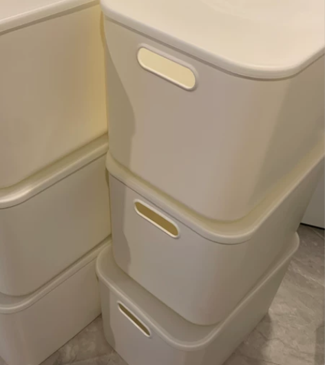 【10元3个包邮】杂物收纳盒桌面塑料方形收...