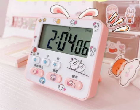 可静音提醒学生学习做题多功能厨房闹钟时间管...