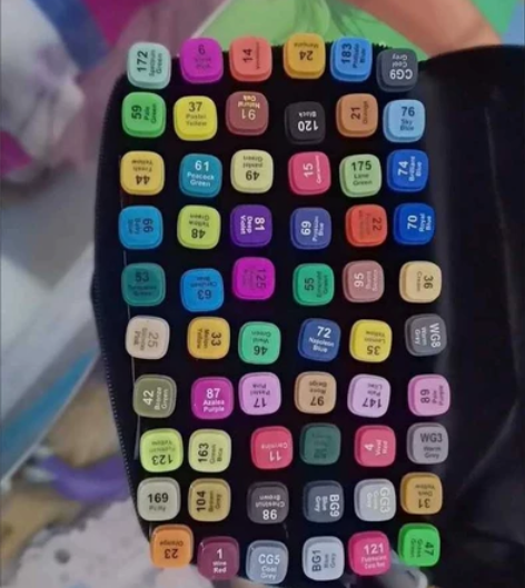 马克笔彩笔  48色  最后一批28元包邮...