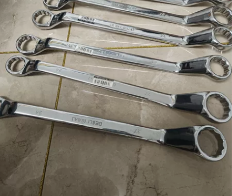 得力镜面梅花扳手 双头梅花快速扳子 汽修工...