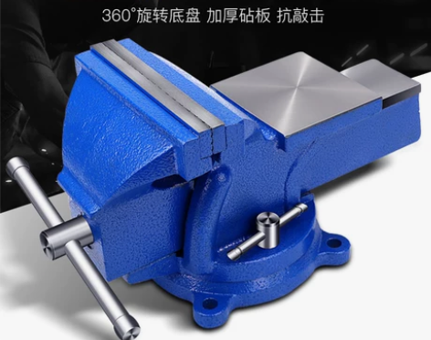 重型台虎钳平口钳多功能工业级台虎夹钳虎钳台...
