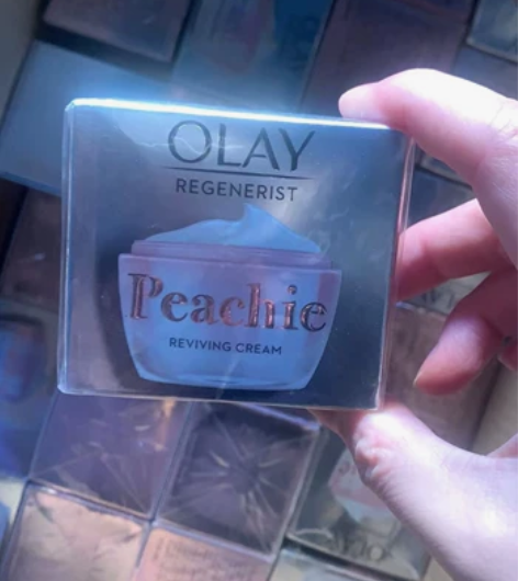 正品OLAY桃花霜新生塑颜粉璨乳霜50g补...