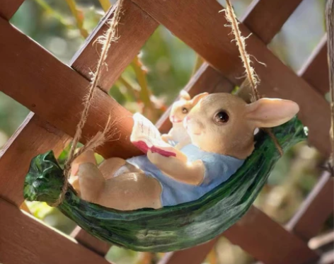 花园杂货 庭院小摆件树上装饰 创意卡通动物...