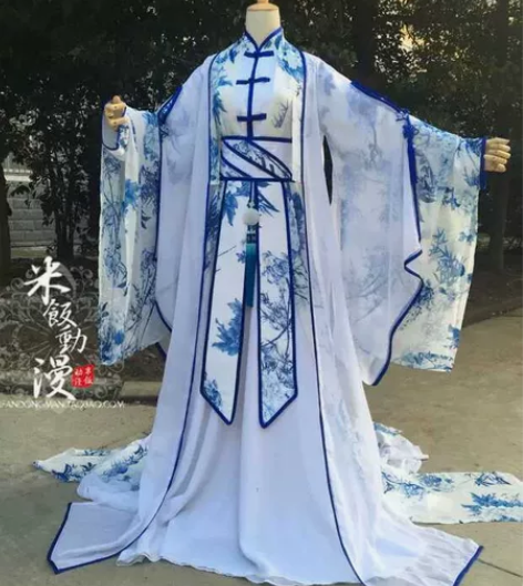 米饭动漫竹枝拟人古装COS服 均码腰封可调...