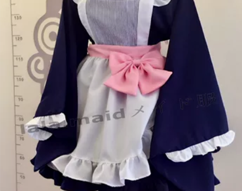 包邮新款华丽和风女仆装五件套 可爱女仆动漫...