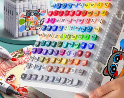 【全新包邮】马克笔彩色水彩笔全套便宜美术儿...