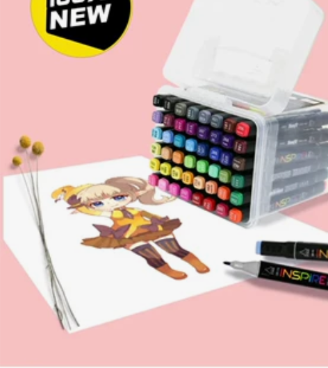 宝菲凡全新双头马克笔48色,保正,拍下就行...