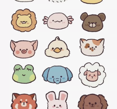 【标价~】q版手绘宠物头像定制小动物画像定...