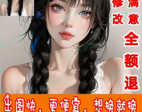 手绘风 AI头像真人照片转  二次元微信定...