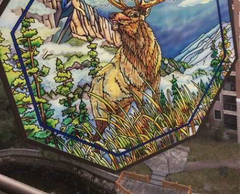 Vintage复古风AMIA立体手绘玻璃艺...