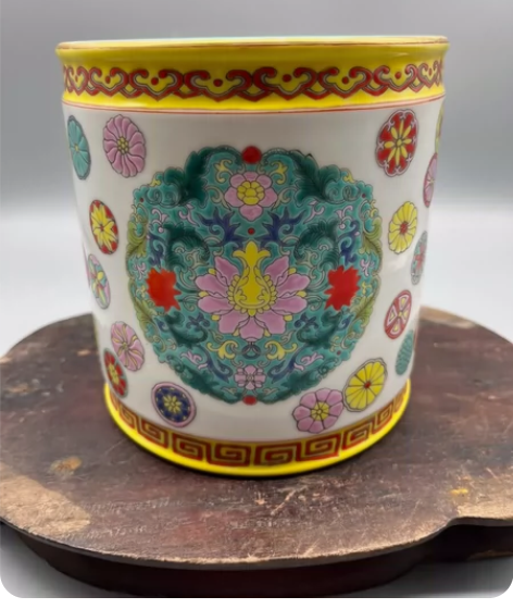 景德镇文革时期老厂货瓷器 70年代粉彩手绘...