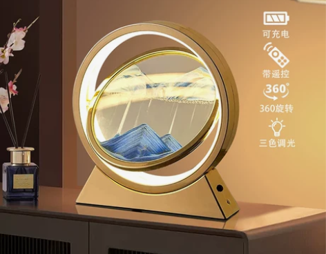 创意流沙画沙漏摆件办公室客厅电视柜轻奢家居...