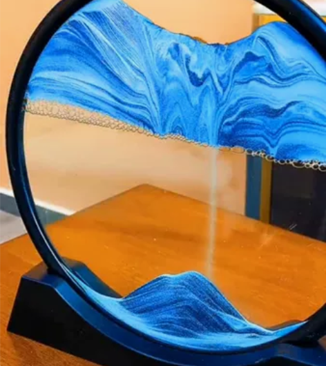 【低价捡漏】3D流沙画沙漏摆件桌面装饰品男...