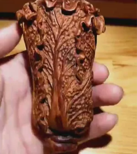 海南黄花梨白菜把件摆件 海南黄花梨白菜把件...