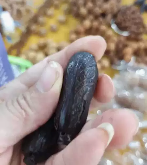 小叶紫檀手工雕刻百财（白菜）！把件挂坠都可...