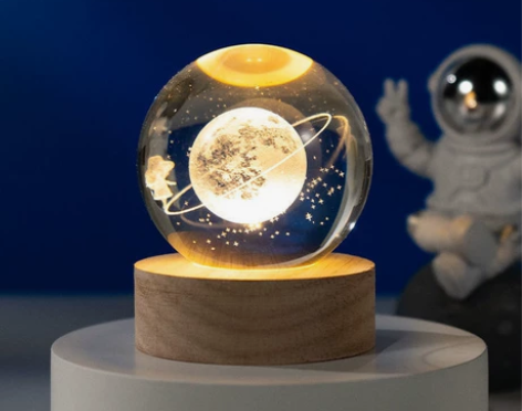 可发光水晶球小夜灯摆件创意生日礼物女生送闺...
