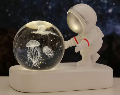 情人节创意水晶球小夜灯小摆件宇航员系列生日...