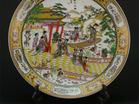 搬家亏本处理，包邮 大清乾隆年粉彩人物十二...