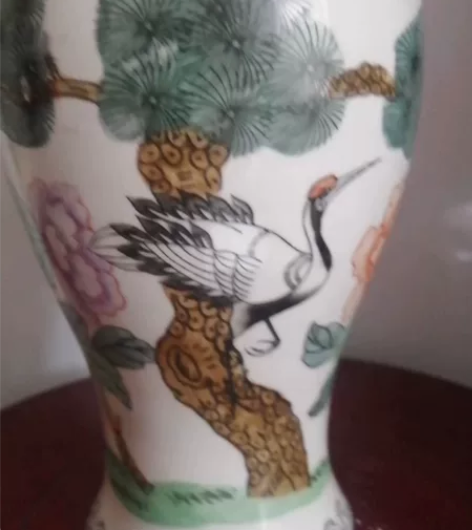 567瓷器花瓶手绘全品 高30。稀少。底款...
