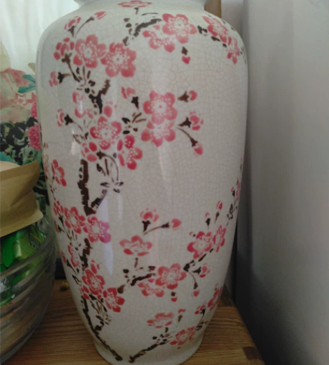 瓷瓶(梅花)高350.宽20,本地自取 感...
