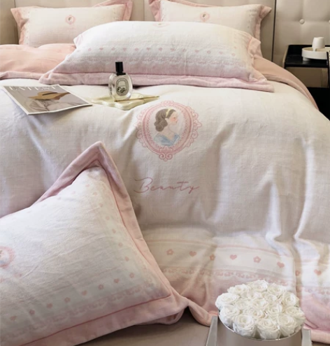 秋冬新品顶奢高定香风数码牛奶绒系列 卧室好...