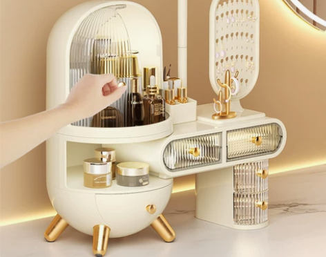 桌面化妆品收纳盒 护肤品化妆品收纳盒梳妆台...