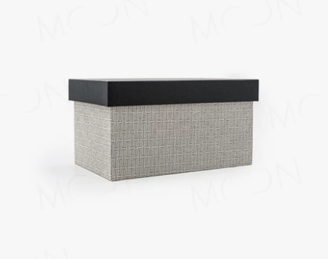 MOON慕空间样板房黑盖收纳盒衣帽间装饰品...