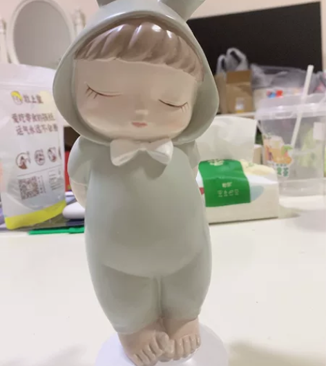 可爱手办公仔梳妆台桌面卧室书房儿童房装饰品...