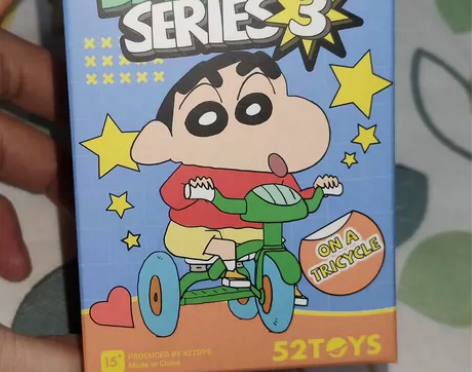 蜡笔小新日常系列3盲盒骑车车 写作业(已出...