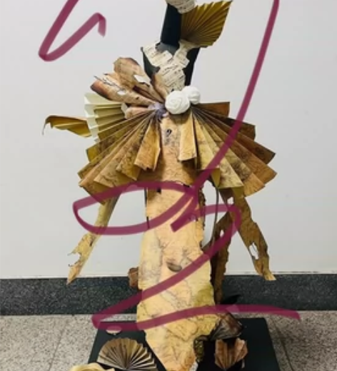 急出服装设计立体构成作业实物！急！ 98分...