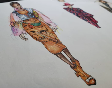 服装设计效果图代画啦～（马克笔，彩铅，板绘...