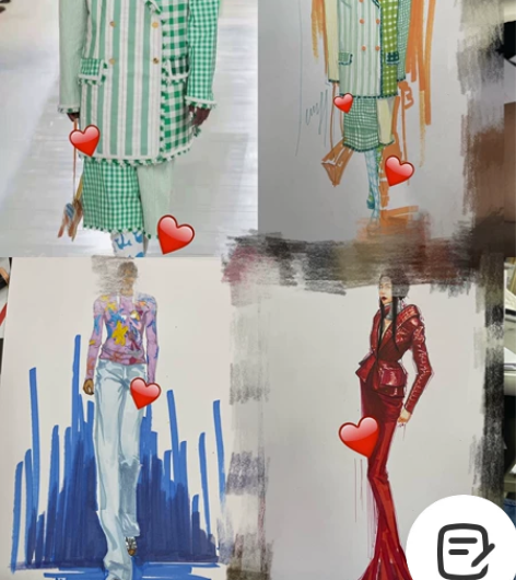 服装效果图代画 服装效果图 临摹、照片、秀...