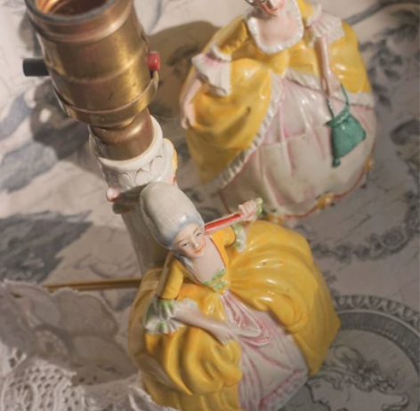 周末上新 Vintage 西洋古董德国瓷偶...