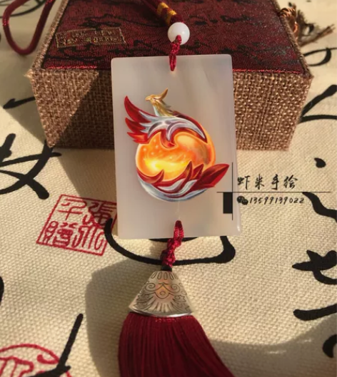 王者荣耀 李白凤求凰 酒壶 手绘#石头画#...