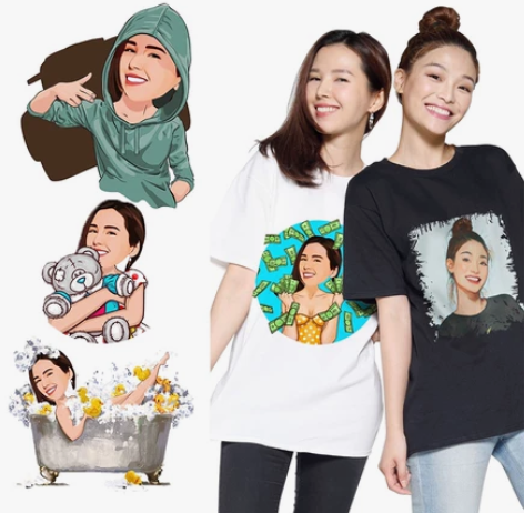 来图定制T恤 动漫头像印花定制，根据真人照...