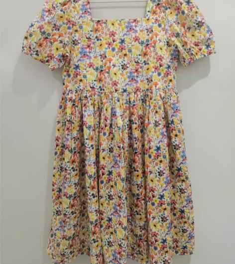 Liberty女童碎花纯棉连衣裙140码，...