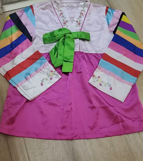 韩国韩服真丝睡衣 全新已下水。尺码L。直接...