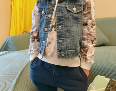 全新 包邮 品牌正品男童女童牛仔翻领马甲小...