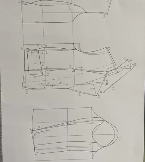 画服装结构图 服装制版 手工或电脑CAD都...