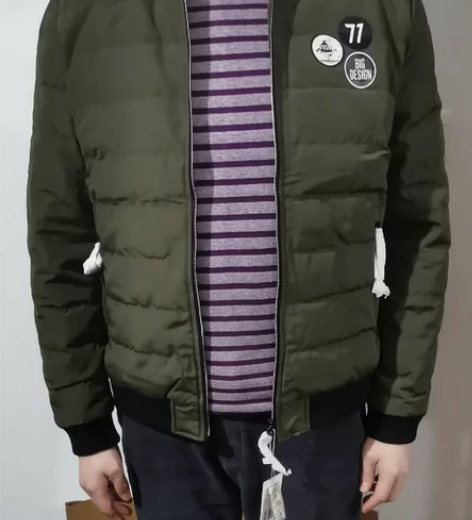 全新森马羽绒服男韩版棒球服短款XL 潮流修...