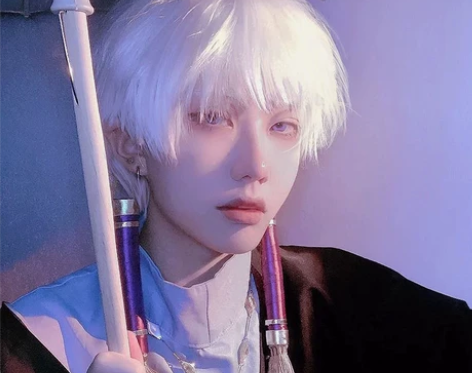 光遇COS假发巫师假毛蓬松仿真全头套式万