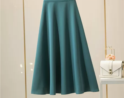 中长款大摆伞裙2020春夏韩版高腰显瘦长款...