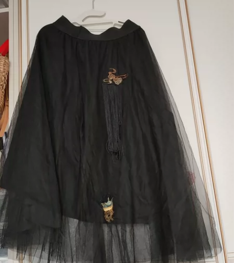 高端超大码大摆网纱高腰半身裙 淘宝入手两个...