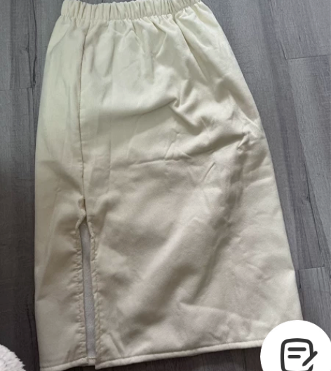 通勤一步裙直筒H型半裙日系休闲文艺风开衩半...