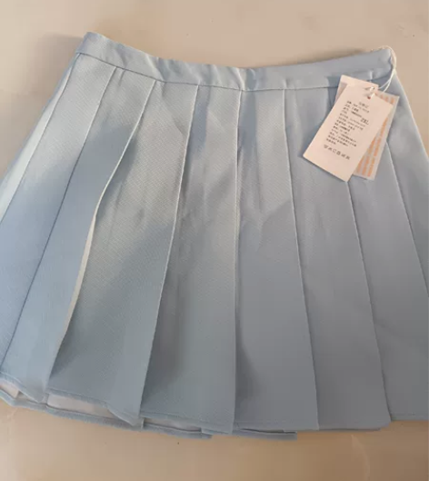 全新，百褶裙浅蓝色实物比这会蓝一些2XL ...